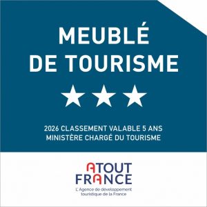 Panonceau officiel Meublé de tourisme 3 étoiles, classement 2026